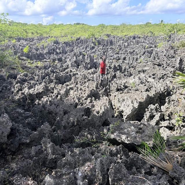 Hell's black rock formations
